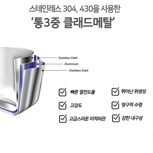 이연복의 클래딘 통3중 편한냄비 3종 세트