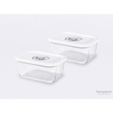 [햄튼] 에어실드 원터치 진공 밀폐용기세트(4P)-A (470ml*2)