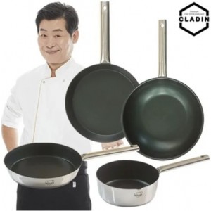 [클래딘] 이연복셰프 웨이블 스테인레스 후라이팬 4종세트