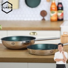 [클래딘] 이연복셰프 웨이블 스테인레스 후라이팬 2종세트 (28팬+28궁중팬)