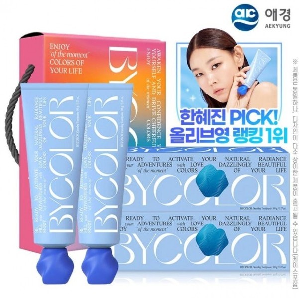 애경 바이컬러데즐링치약90g 2P