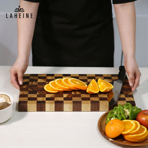 라헨느 수공방 엔드그레인 도마 (핸들케이스 포함)