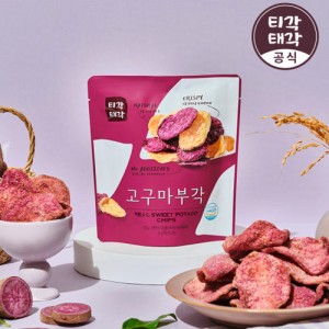 속초 티각태각 자색 고구마칩 고구마부각 30g 1봉 [원산지:상세설명에 표시]