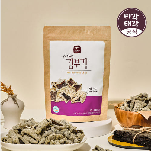 티각태각 김부각세트 4호 바삭고소 김부각 80g 총 5봉 부각 선물세트 [원산지:상세설명에 표시]