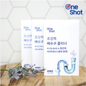 원샷 노기오 초강력 배수구 클리너 용해제 (30g*4포)