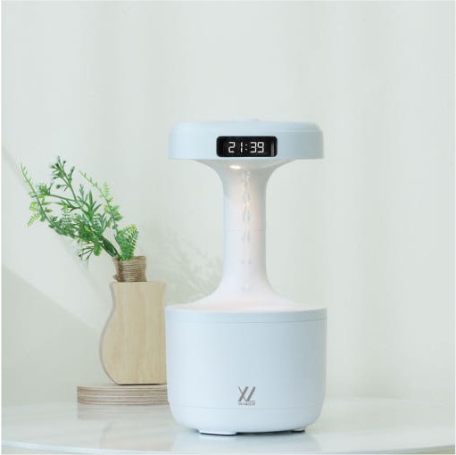 [와커] 거꾸로 올라가는 USB 물방울 가습기_화이트